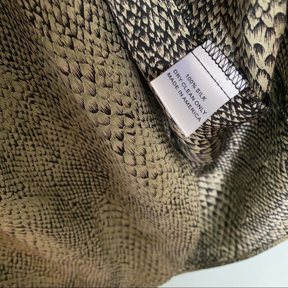 Amanda Uprichard | Python Strapless Silk Dress - image 6